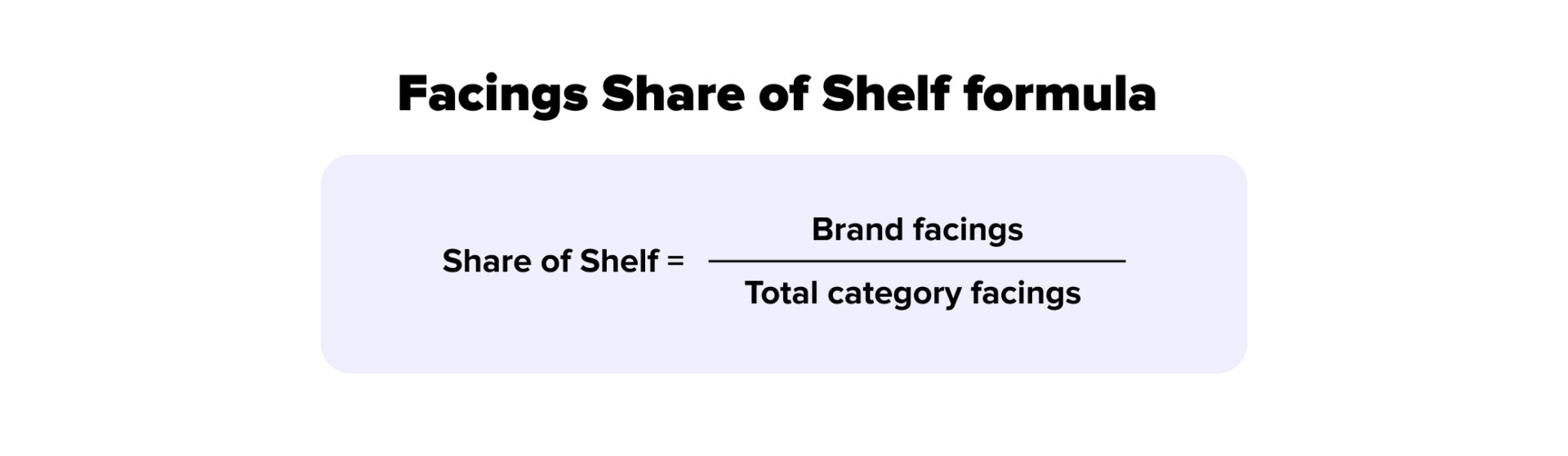 share of shelf calculation